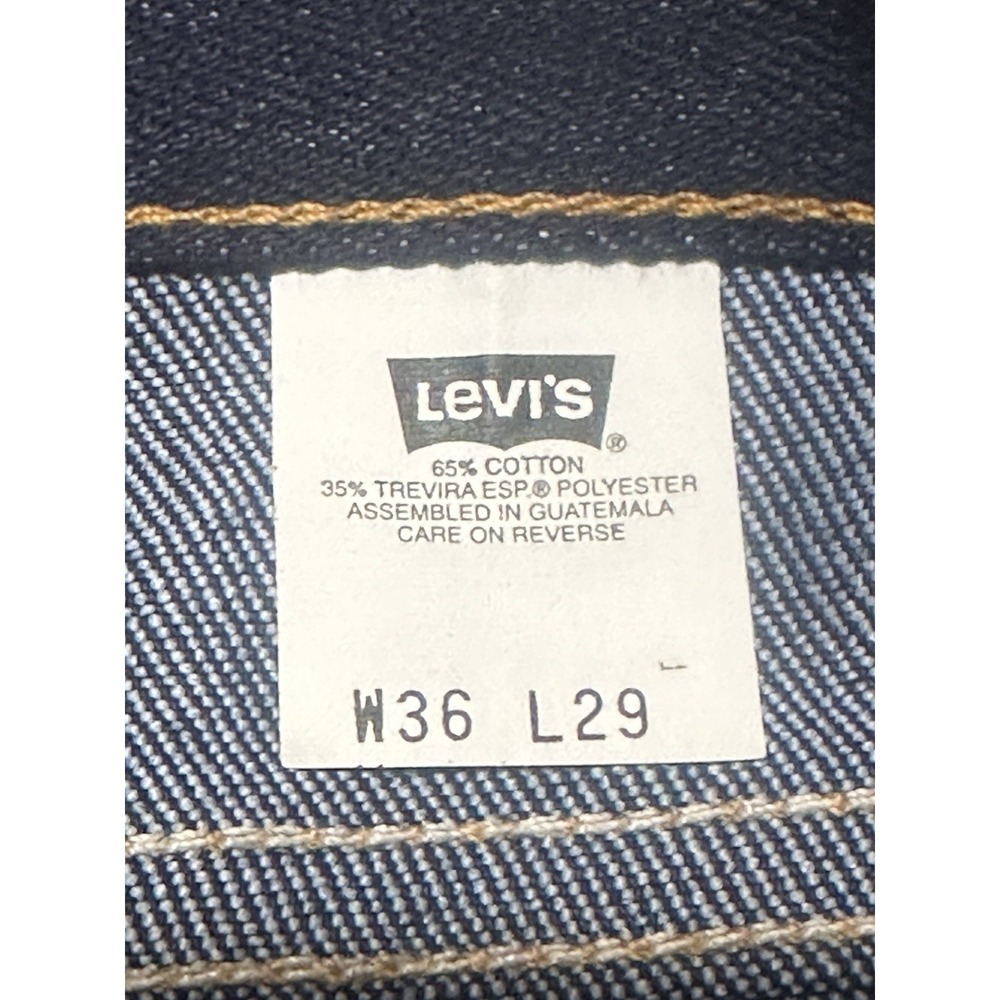 Levi's 547 Brown Tab Relaxed Bootcut Jeans, Dark Indigo, Vintage Deadstock 1999 - Picture 7 of 8